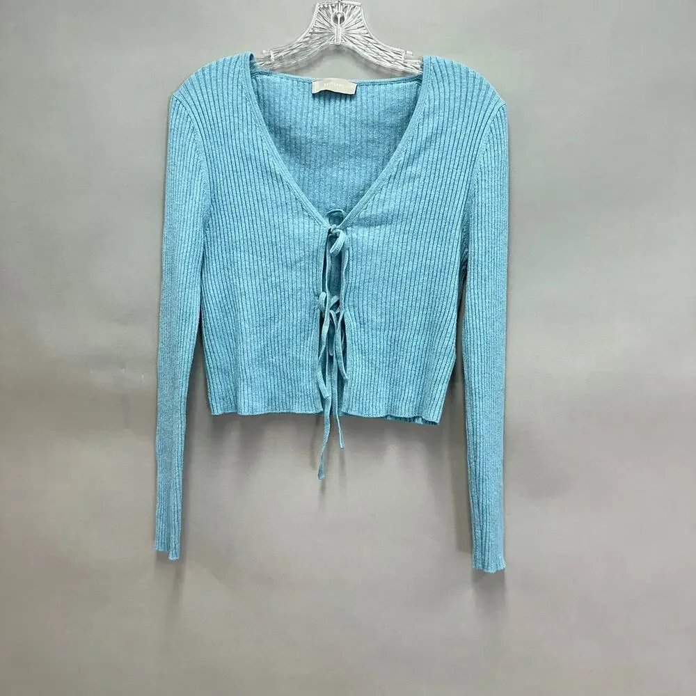 Everlane The Cotton-merino Front-tie‎ Top